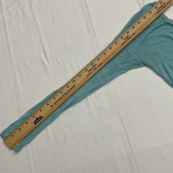 Light Blue Lightweight Long Sleeve Crop Top American Dream Size Small Cutout - Picture 6 of 7